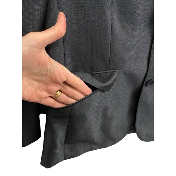 Vtg BILLY LONDON Men Blazer Single Breasted Sz 38R Blue Career Business Formal - Picture 4 of 12